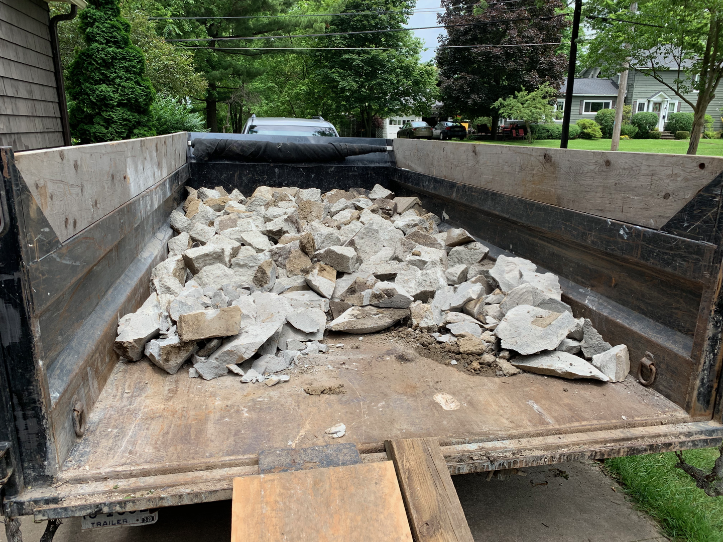 A few thousand pounds of concrete later...