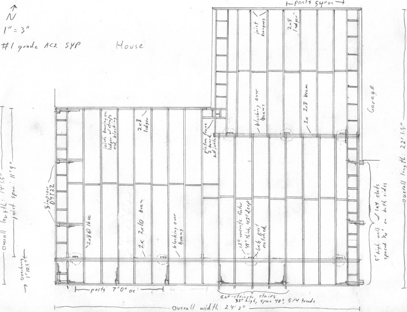 ...and hand-drew a plan (384 square feet!)...