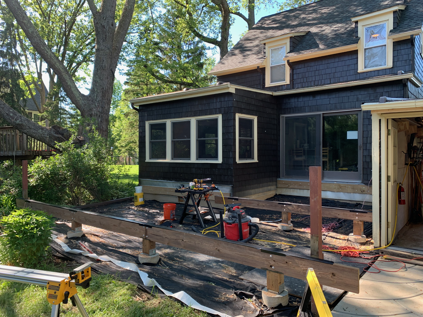 Laminate and attach the beams.