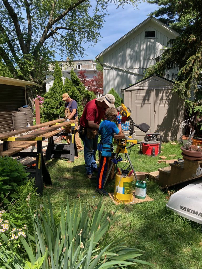 It was a whole-family affair 🥰 (Whole family not pictured.)