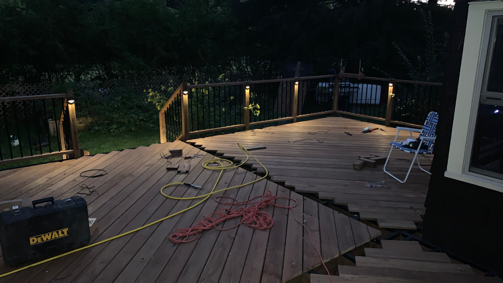 And the railings.
