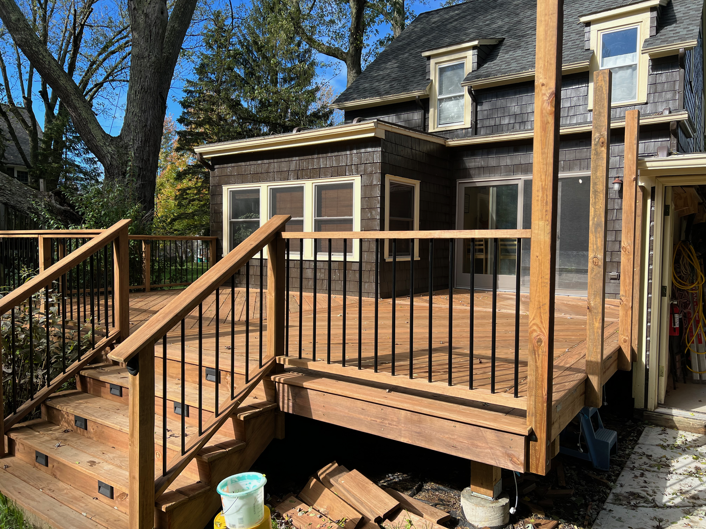 The decking was all done by mid October!